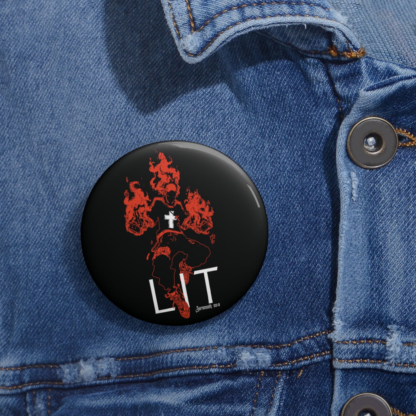 Lit Pin Button