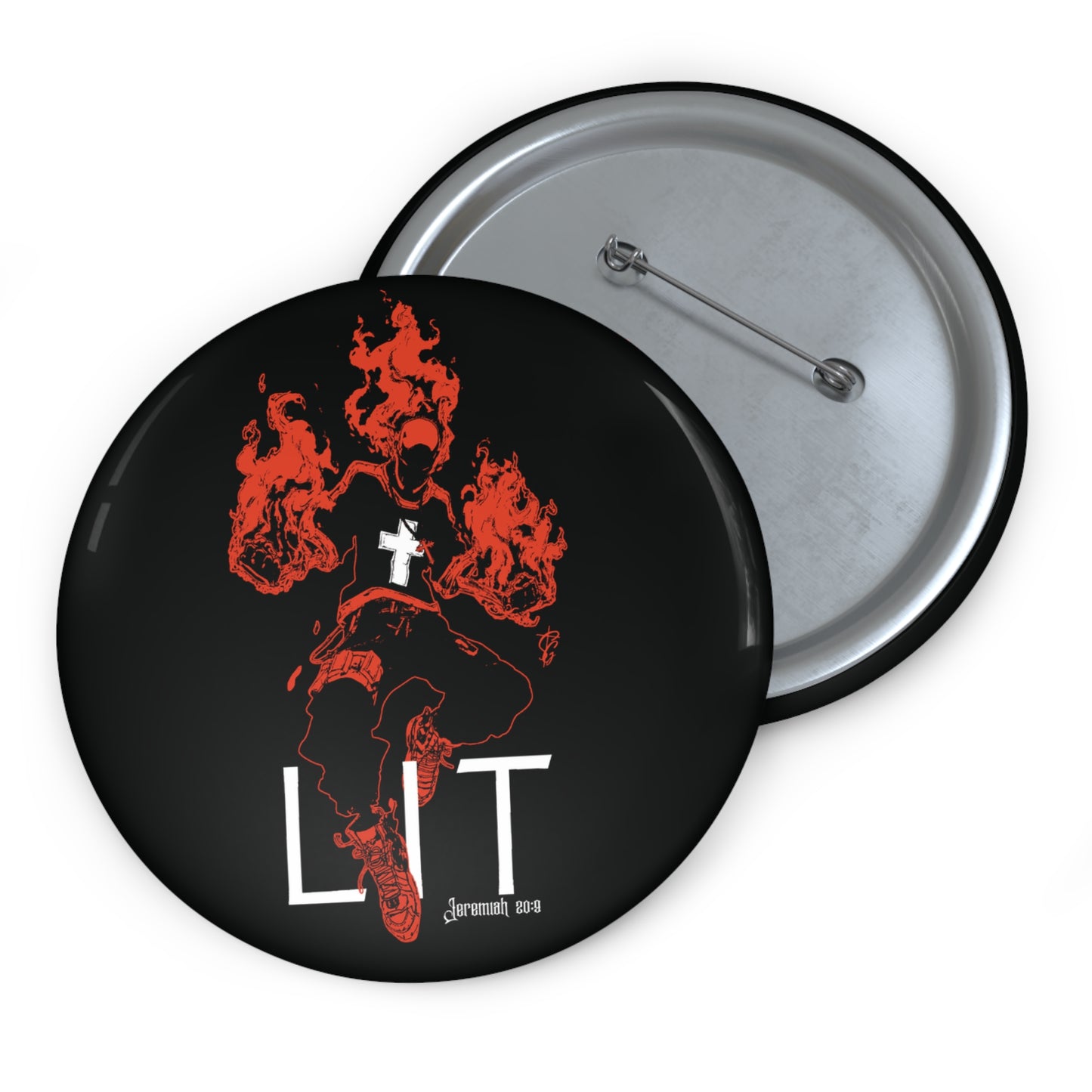 Lit Pin Button