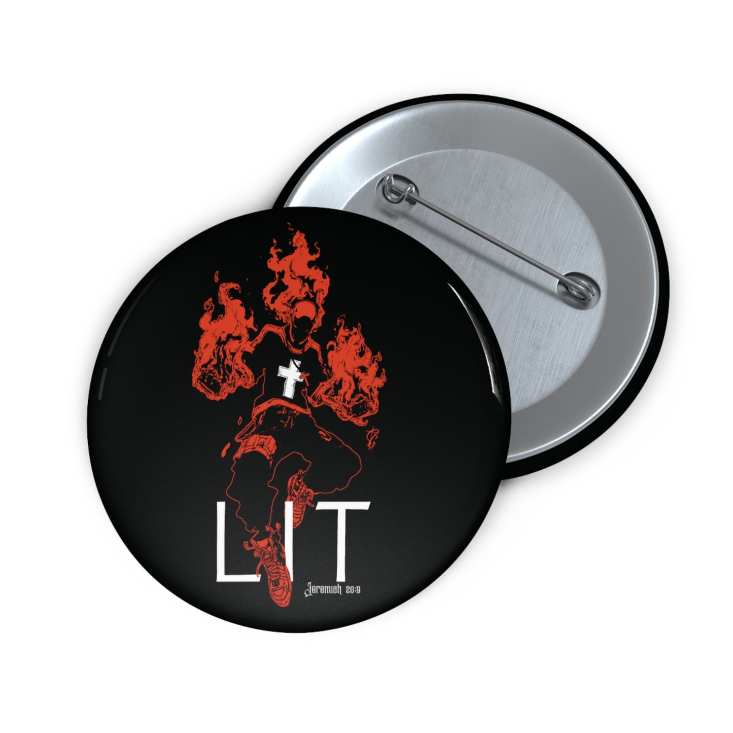 Lit Pin Button
