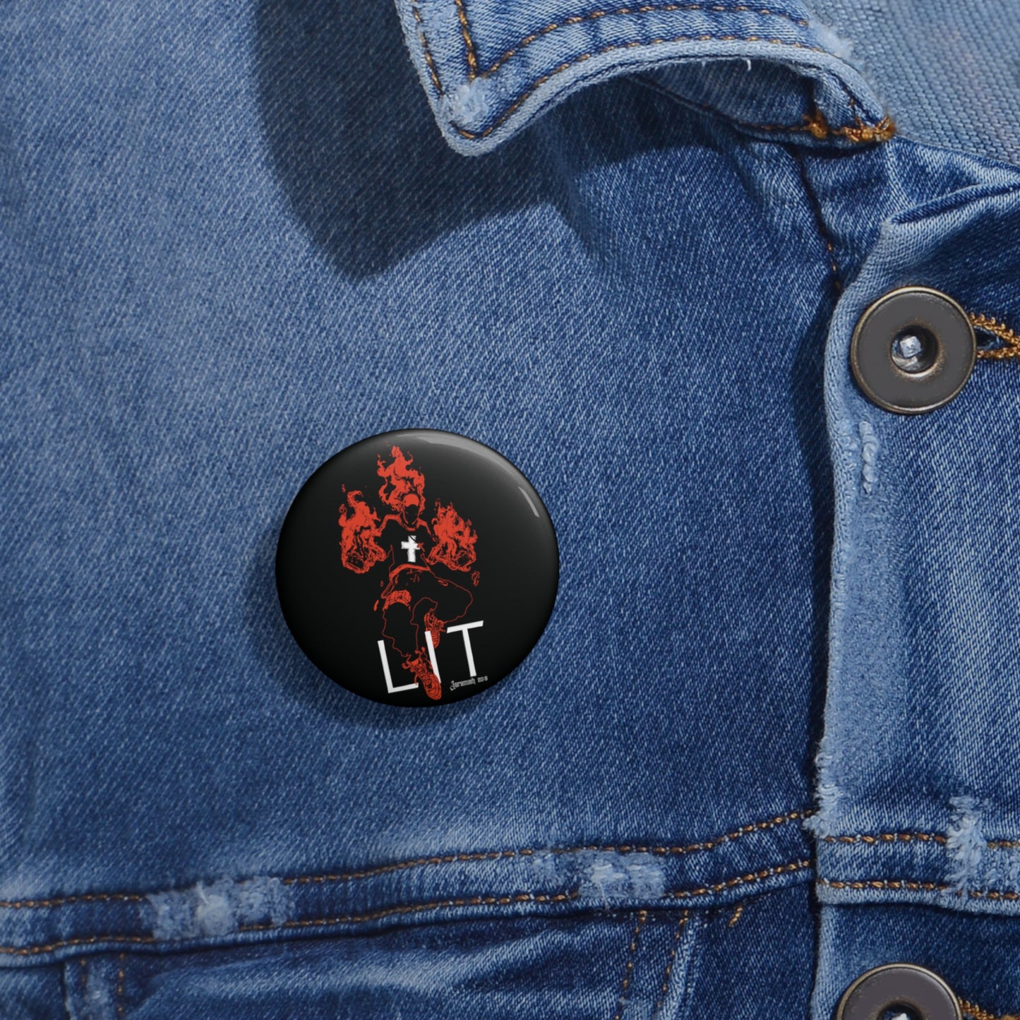 Lit Pin Button
