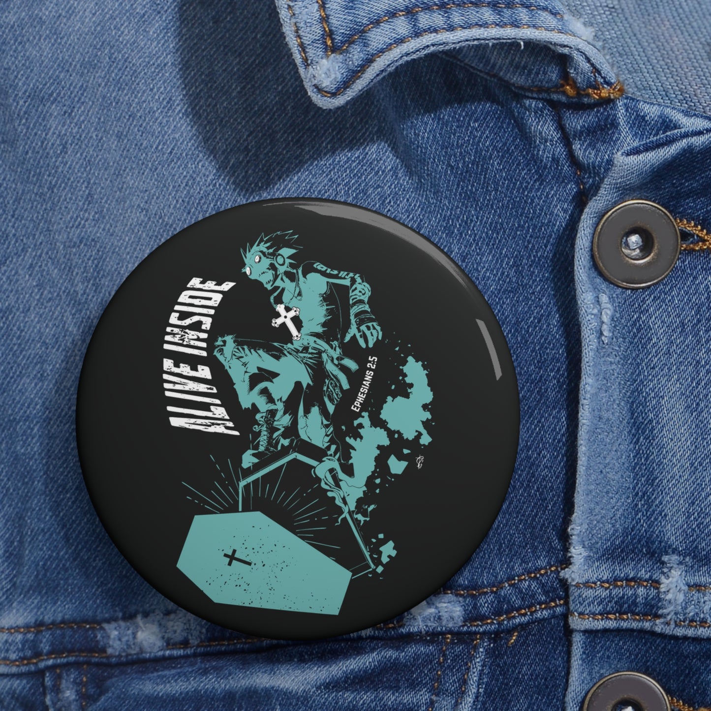 Alive Inside Pin Button