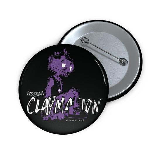 Claymation Pin Button